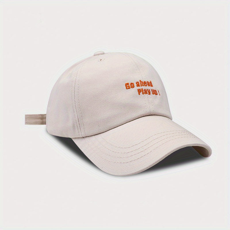 Embroidered Baseball Hat Women's Sunshade Cap