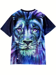 Boy's Lion Graphic T Shirt 3D Print Active Breathable Tee Top