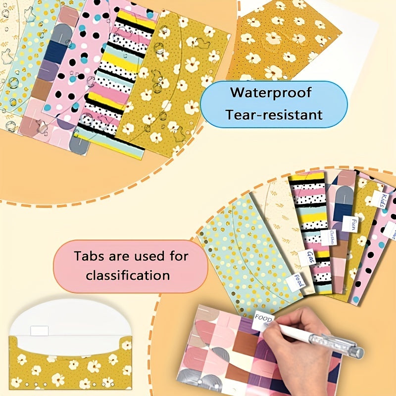 Cash Budget Envelope Set with 6 Holes 12 Envelopes 12 Budget Sheets