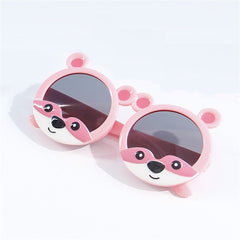 Girls Cartoon Bear Frame Polarized Sunglasses UV Protection Decorative