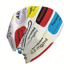 Doctor Medical Hospital Skullies Beanies Cap Anesthesia Medication Hat