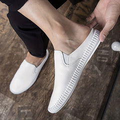 Men's Casual Slip on Mules Walking Slippers Backless Loafers
