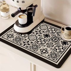 Colorful Printed Absorbent Dish Drying Pad