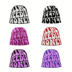 Elastic Y2K Knit Beanie Hip Hop Hat Unisex Warm Skull Cap