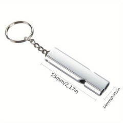 3 Piece Set Metal Double Frequency Survival Whistle