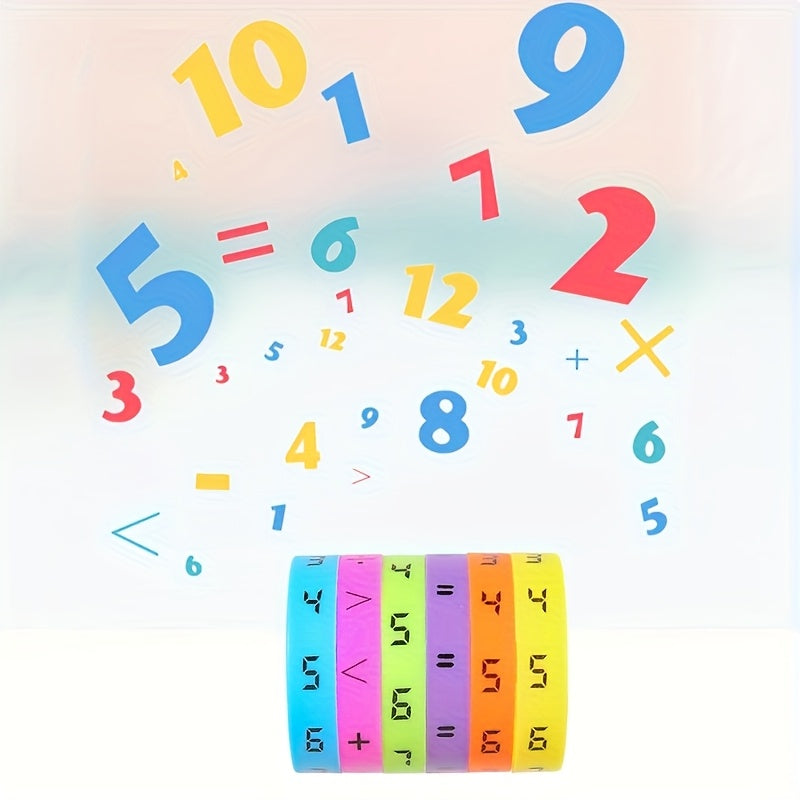 5 in 1 Rotating Arithmetic Learning Tool with Colorful Number Line