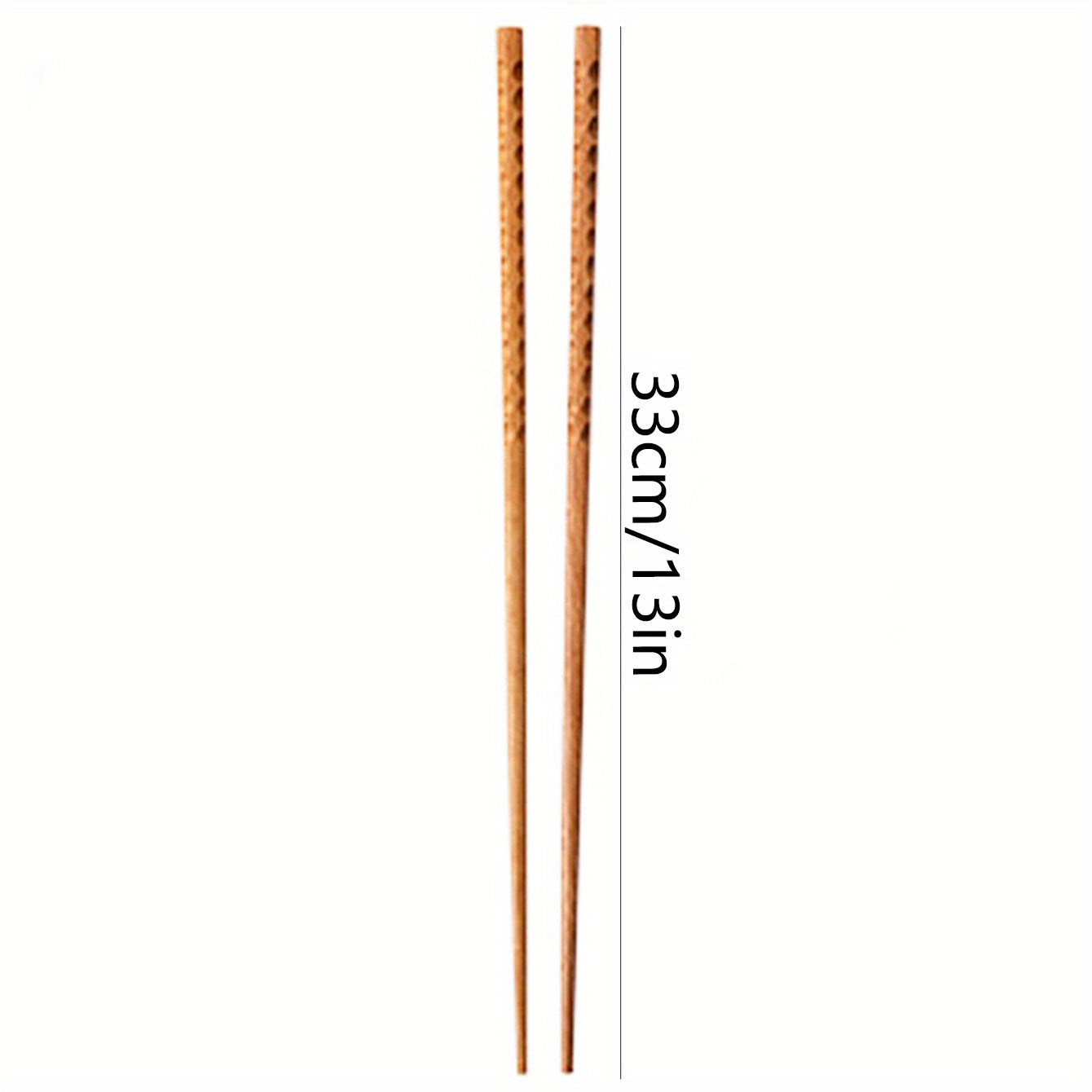 2pcs Long Oak Chopsticks Hot Pot Practical Household Cooking Flatware