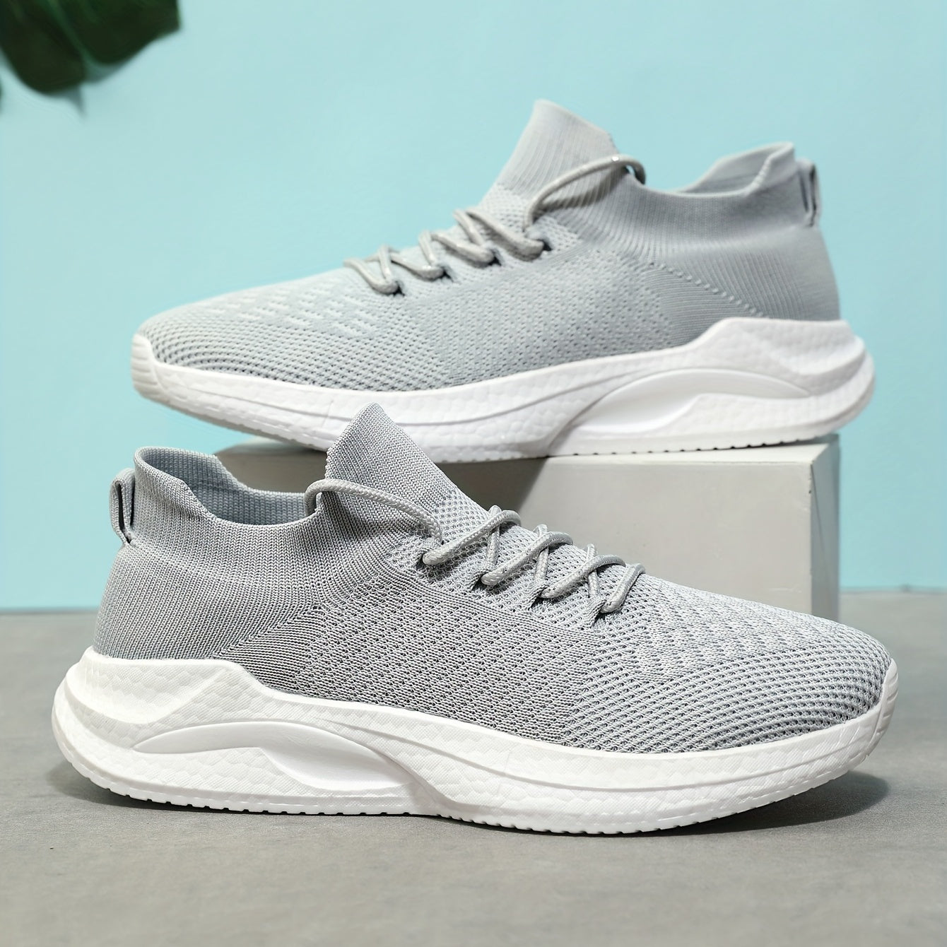 Men's Lightweight Knitted Casual Shoes for Traveling Hiking