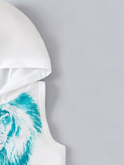Boys Lion Print Tank Top & Shorts Set
