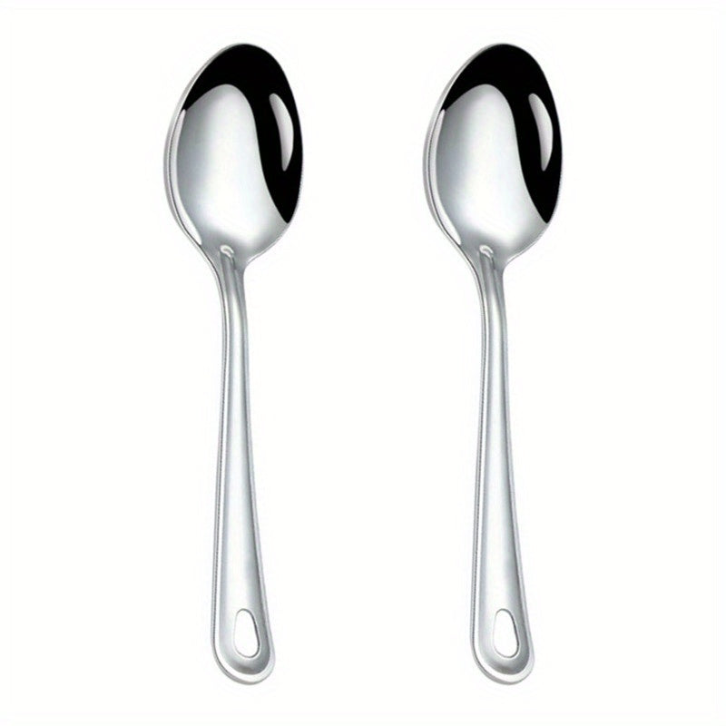 4pcs Serving Spoons Set 24 89 Cm Large Stainless Steel Buffet Dinner Restaurant
