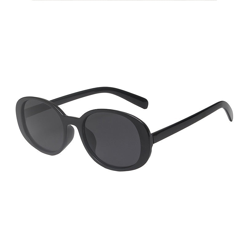 Chunky Oval Frame Retro Sunglasses