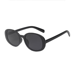 Chunky Oval Frame Retro Sunglasses