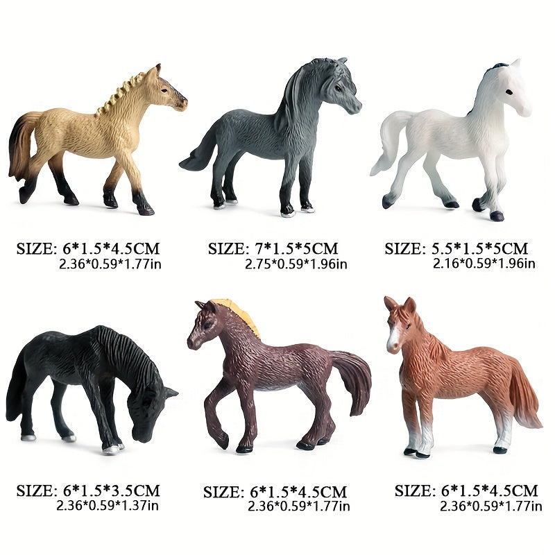 Farm Animals Figure Toys Set Painted Farm Animals Cows Horses Figures