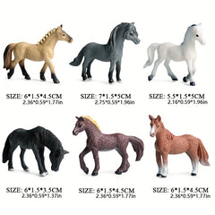 Farm Animals Figure Toys Set Painted Farm Animals Cows Horses Figures