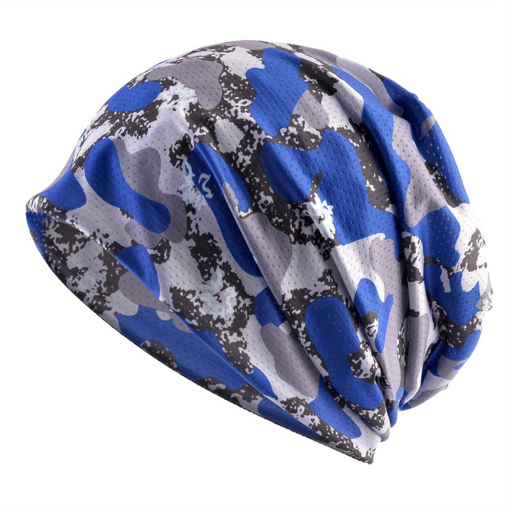 Unisex Camo Sunshade Pullover Hat for Outdoor Activity