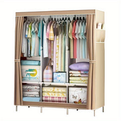 3-Row Wardrobe 3-Column Cloth Storage Cabinet