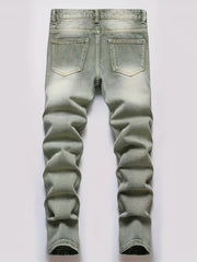 Boys Ripped Denim Jeans Straight Pants Bottoms Casual Kids Clothes