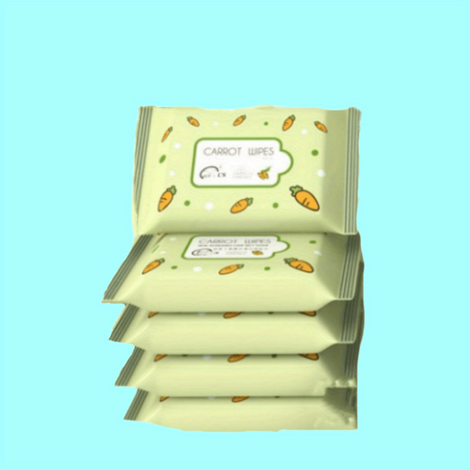 50pcs Non-woven Soft Wet Wipes 5 Packs
