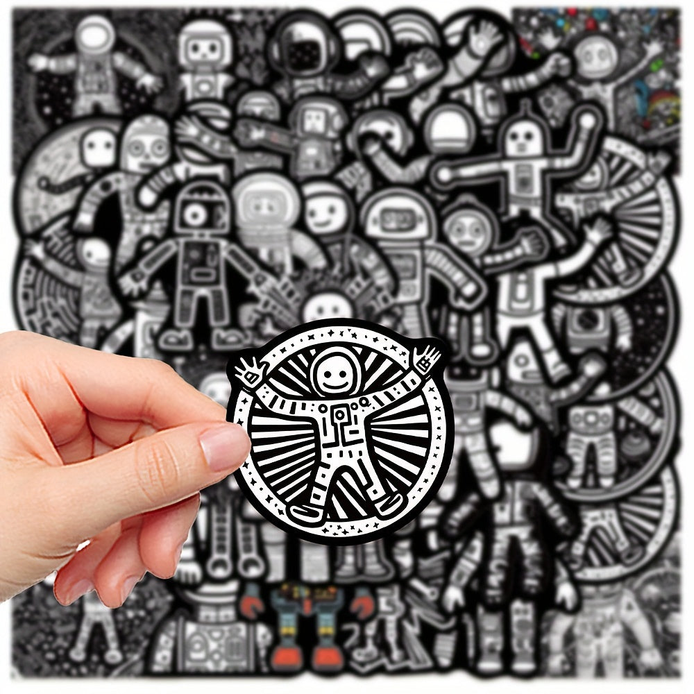 50pcs Aerospace Robot Series Stickers for Laptops Helmets Desktops