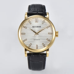 KUERST Teenager Watch Double Press Butterfly Buckle Automatic Mechanical Watch