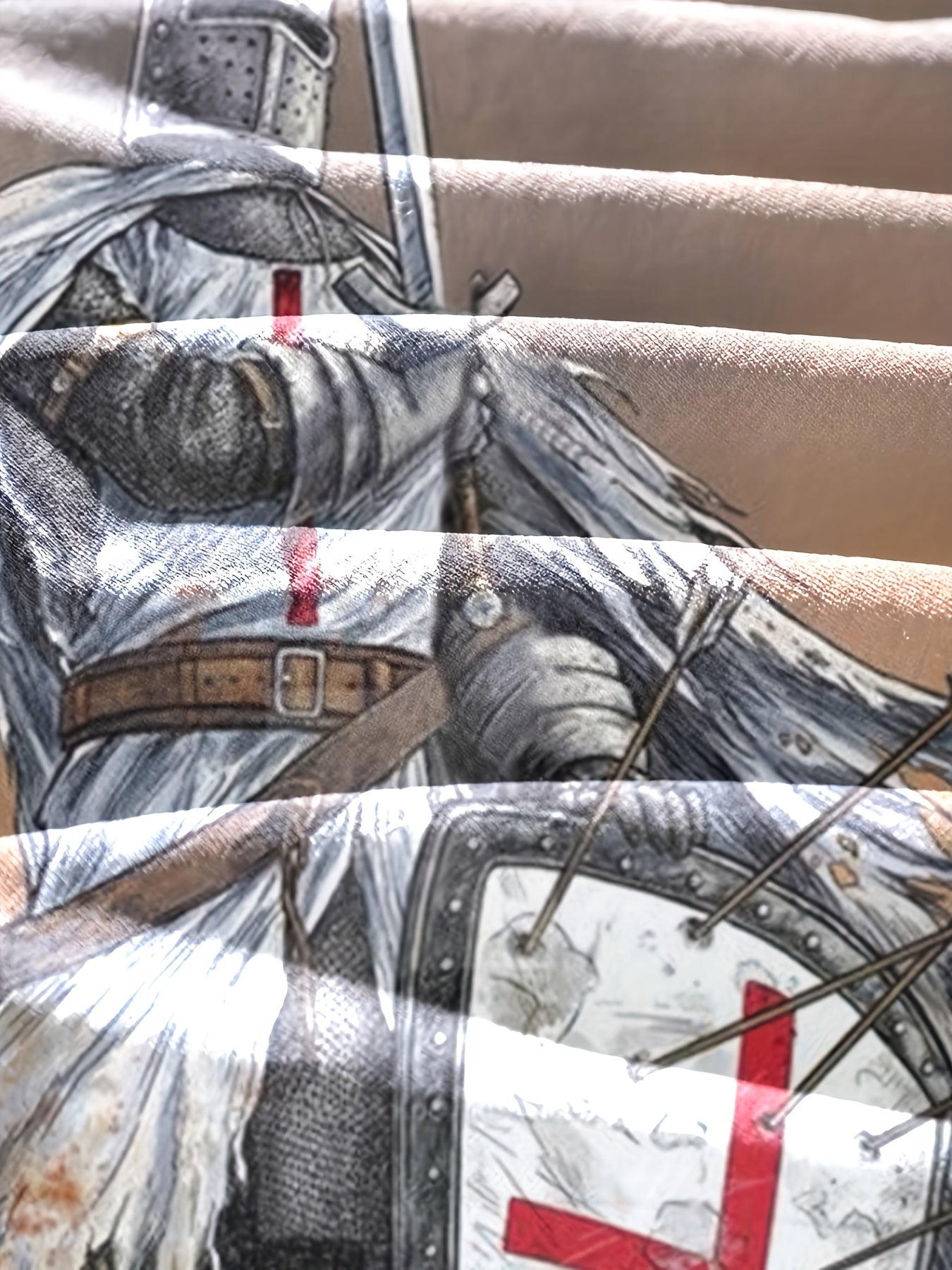 Men's Soldier 3D Print Hoodie Kangaroo Pocket Loose Pullover