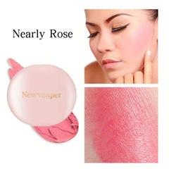 Waterproof 2-in-1 Cream Blush with Mirror for Cheeks Eyes Lips