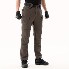 Men's Winter Work Trousers Plus Velvet Warm Cargo Pants