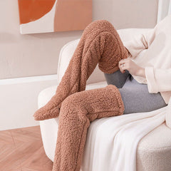 Over Knee High Fuzzy Socks Plush Slipper Stockings Furry Long Leg Warmers