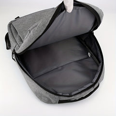 Casual Minimalist Laptop Backpack Solid All Match Storage Work Bag