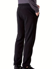 Men's Fleece-Lined Thermal Pants for Outdoor Activities