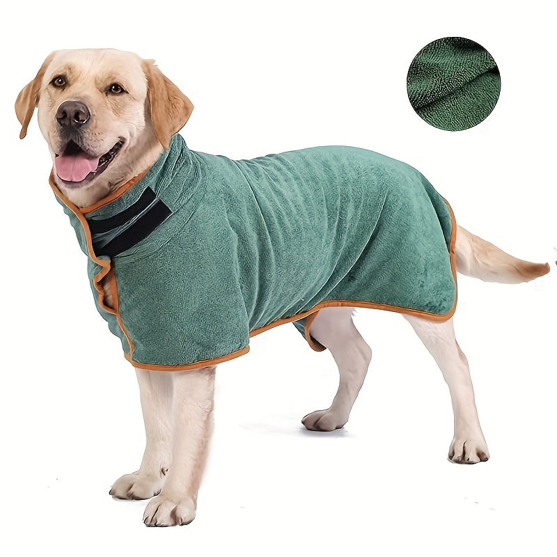 Pet Hooded Bath Towel for Dogs Quick Drying Adjustable