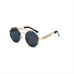 Men's Steampunk Round Sunglasses Retro Style Hip Hop