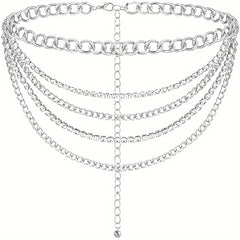 Rhinestone Tassel Waist Chain for Women