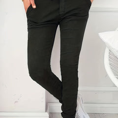 Drawstring Long Length Pants Casual Solid Pants With Pockets