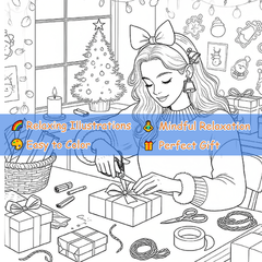 Christmas Adult Coloring Book - Festive Patterns for Family & Friends