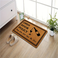 Funny Welcome Doormat Low Pile Indoor Outdoor Non Slip Mat