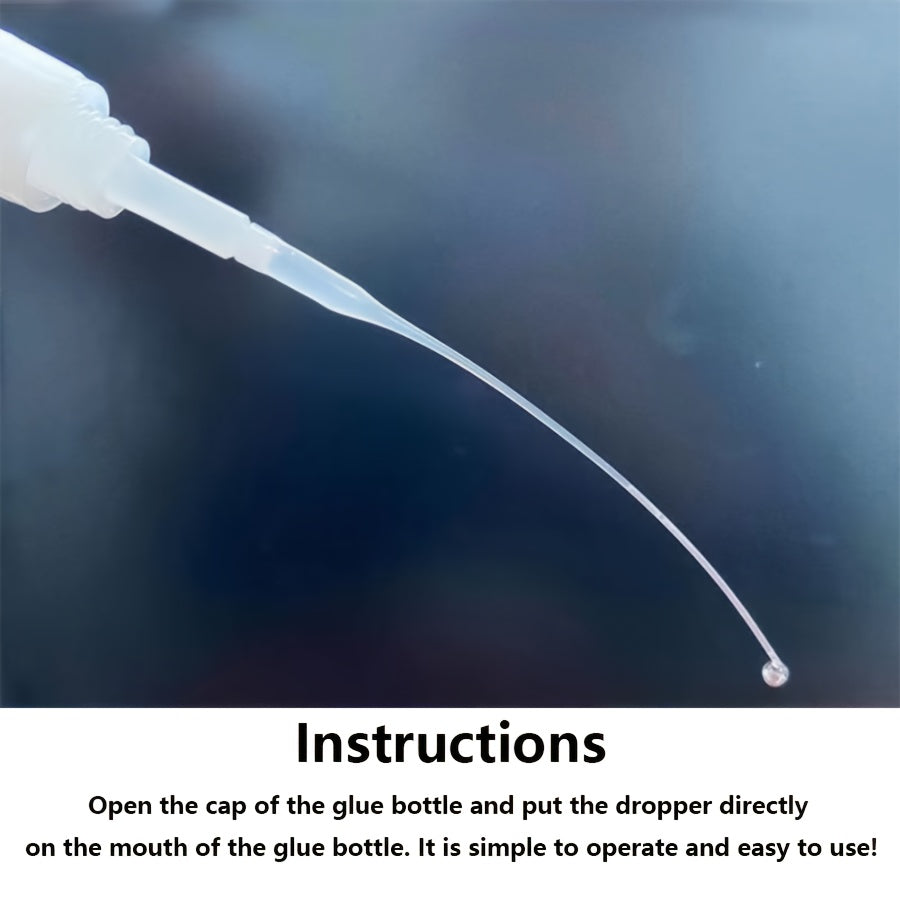 50 100 Glue Bottle Tips Micro Pointed Glue Dispensing Extension Droppers