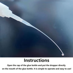 50 100 Glue Bottle Tips Micro Pointed Glue Dispensing Extension Droppers