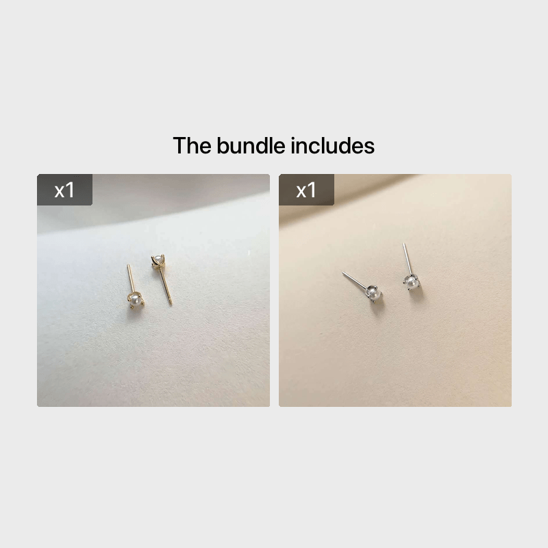 Faux Pearl Decor Stud Earrings - Fashionable Jewelry