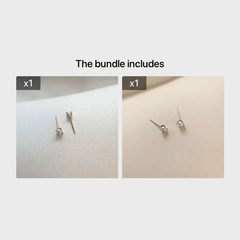 Faux Pearl Decor Stud Earrings - Fashionable Jewelry