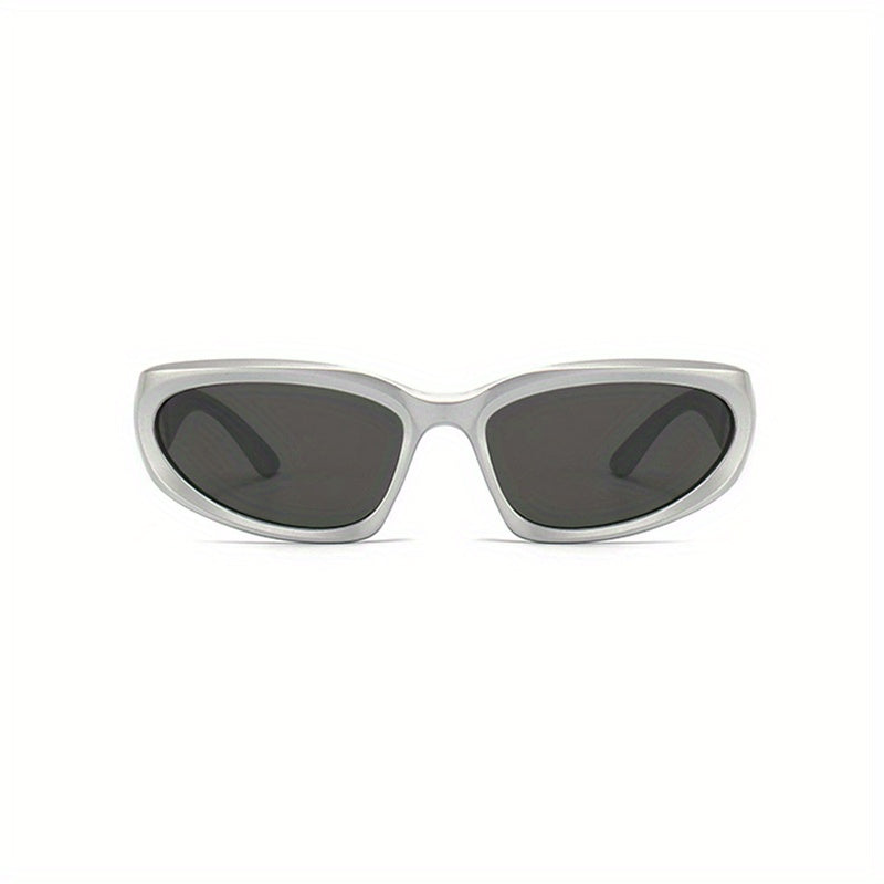 Y2K Mirror Lens Sunglasses Wrap Around Outdoor Glasses UV400