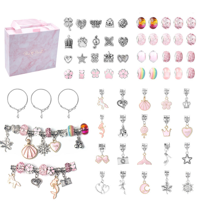 Girls Bracelet Making Kit Charm Beads Bracelet Making Crafts Set