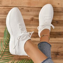 Breathable Mesh Sneakers Flat Sports Fitness Running Shoes Women's Casual Shoes