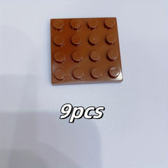 9pcs 4x4 Base Plates Building Blocks DIY Scene Toys for Birthday