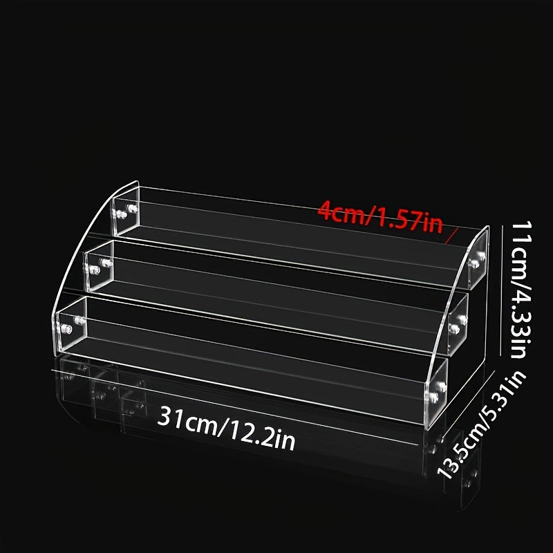 Makeup Storage Rack Transparent Acrylic Organizer for Cosmetics and Nail Polish
