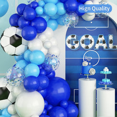 Football Balloon Arch Set & Light Wreath Set - 103pcs Football Party Decor