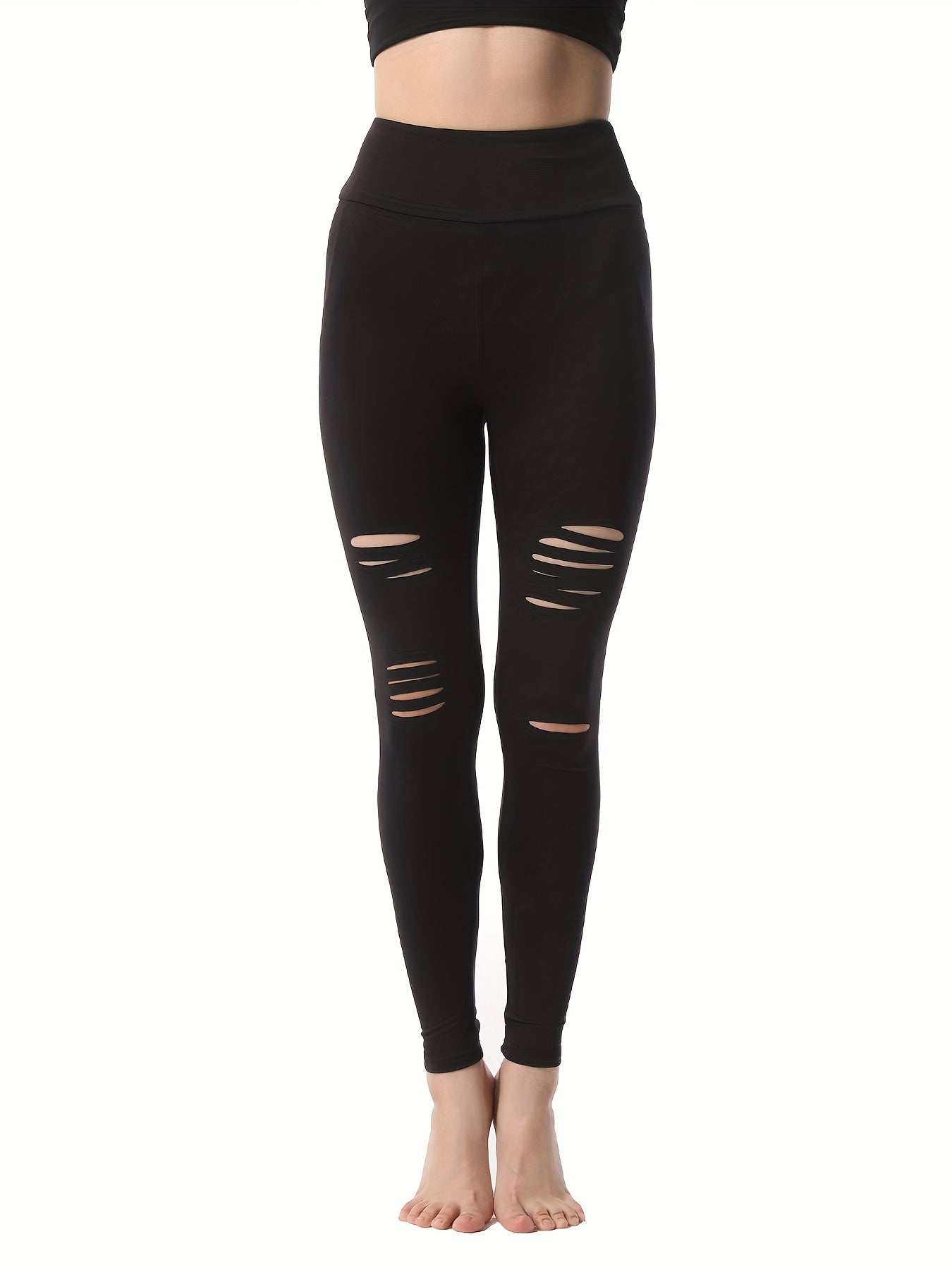 Women's Hollow Out Yoga Leggings for Sports and Fitness