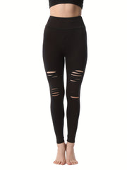 Women's Hollow Out Yoga Leggings for Sports and Fitness