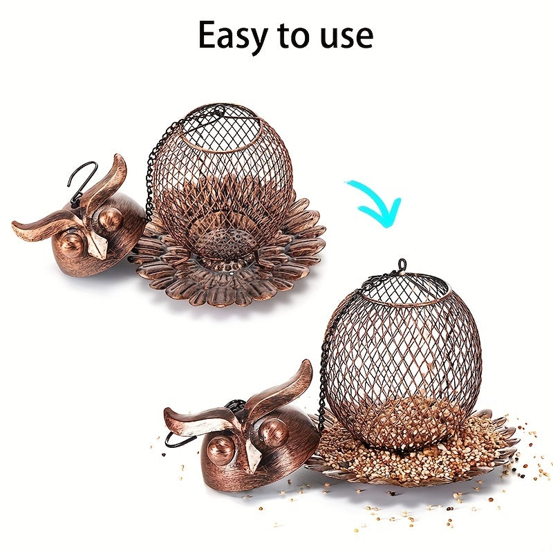 Heavy Duty Copper Mesh Frame Bird Feeder