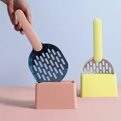 Cat Litter Scoop Holder Sifter Deep Shovel Pet Waste Cleaning Tool